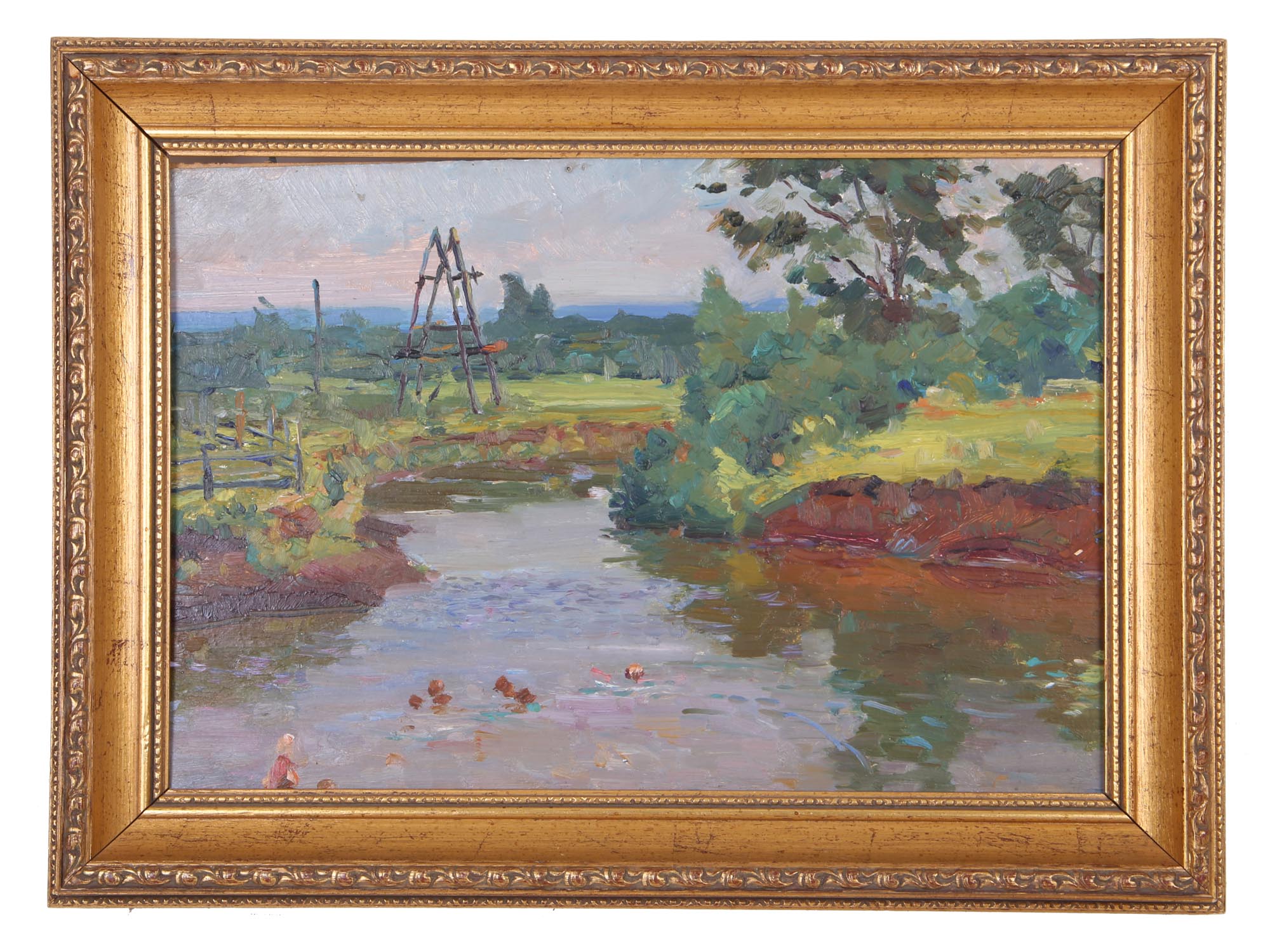 RUSSIAN SOVIET OIL PAINTING BY VLADIMIR GORSKY PIC-0